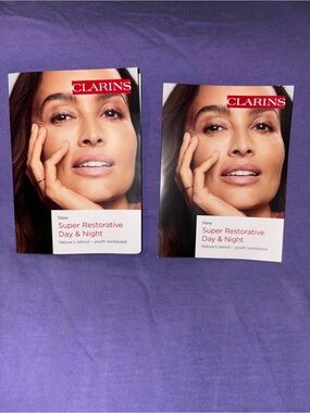 Clarins Super Restorative Day & Night Card samples x2